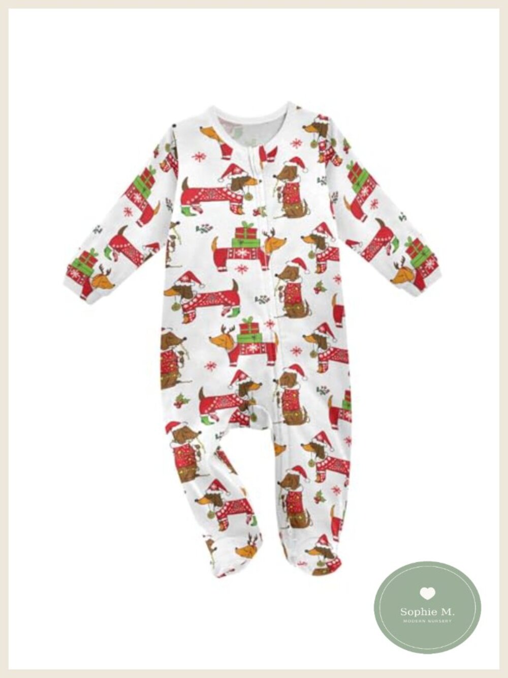 Baby Sleepers Footies 100% Cotton Double Zipper 0-24 Months